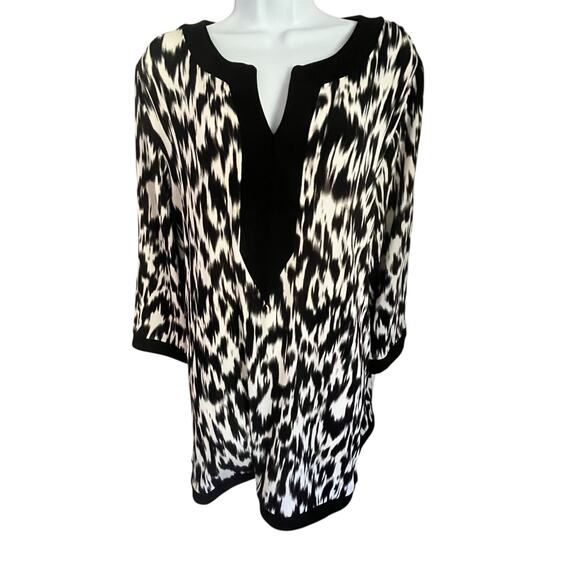 NWT Chico’s Travelers Ikat Print Tunic – Size 14/16 - Picture 1 of 6